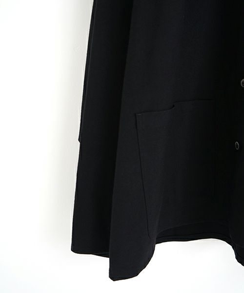 YOKO SAKAMOTO ヨーコサカモト BRUSHED WOOL WORK JACKET [BLACK] ウールワークジャケット