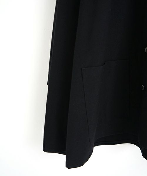 YOKO SAKAMOTOヨーコサカモト BRUSHED WOOL WORK JACKET [BLACK] YS - 24AW - 14ウールワークジャケット