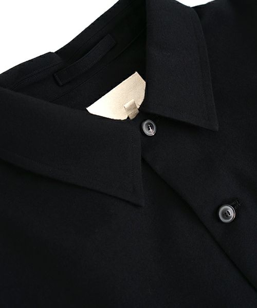 YOKO SAKAMOTO ヨーコサカモト BRUSHED WOOL WORK JACKET [BLACK] ウールワークジャケット