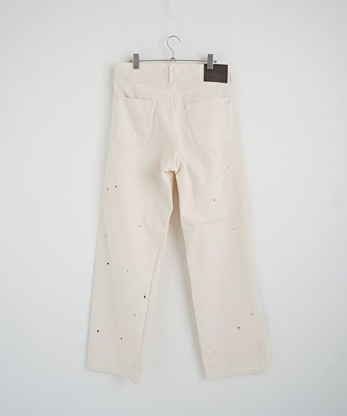 YOKO SAKAMOTOヨーコサカモト DENIM STRAIGHT PANTS [FADE WHITE] YS - 24AW - 49ストレートデニムパンツ