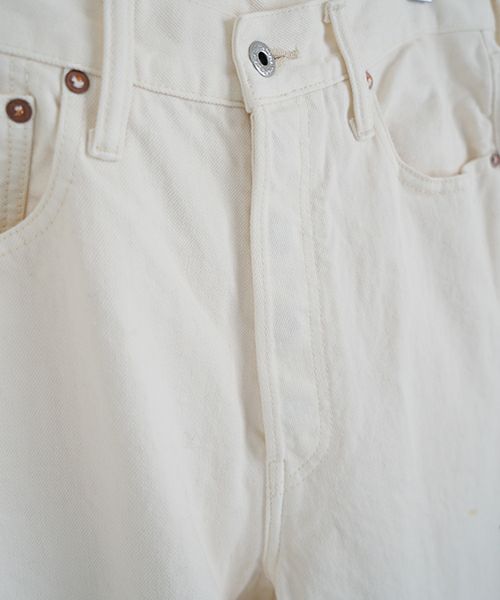 YOKO SAKAMOTOヨーコサカモト DENIM STRAIGHT PANTS [FADE WHITE] YS - 24AW - 49ストレートデニムパンツ