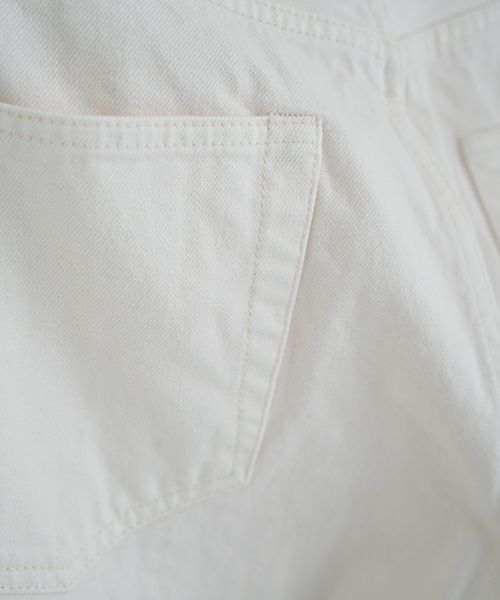 YOKO SAKAMOTOヨーコサカモト DENIM STRAIGHT PANTS [FADE WHITE] YS - 24AW - 49ストレートデニムパンツ