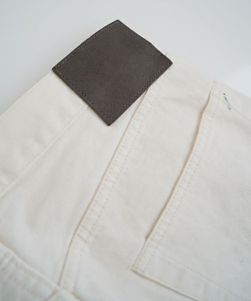 YOKO SAKAMOTOヨーコサカモト DENIM STRAIGHT PANTS [FADE WHITE] YS - 24AW - 49ストレートデニムパンツ