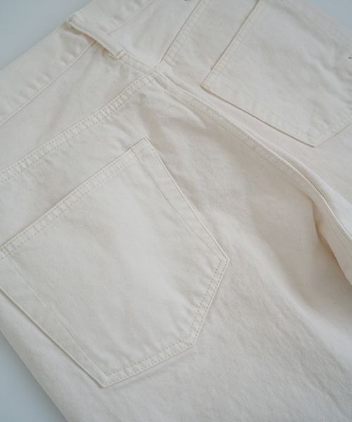 YOKO SAKAMOTOヨーコサカモト DENIM STRAIGHT PANTS [FADE WHITE] YS - 24AW - 49ストレートデニムパンツ