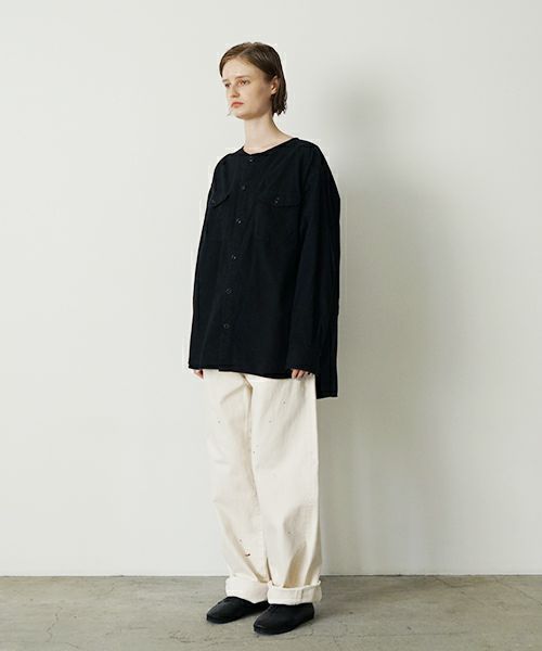 YOKO SAKAMOTOヨーコサカモト DENIM STRAIGHT PANTS [FADE WHITE] YS - 24AW - 49ストレートデニムパンツ