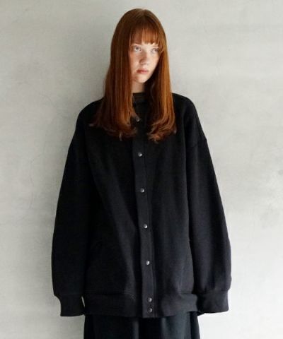 VU<br>ヴウ<br>home&miles  sweat stadium blouson［BLACK] スエットスタジャン vum-b01