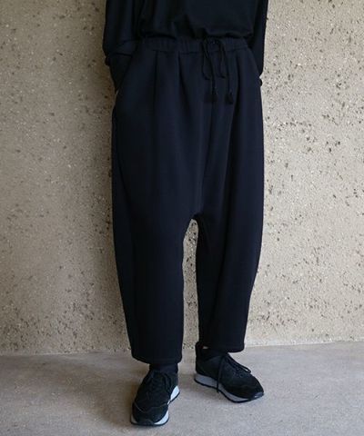 VU<br>ヴウ<br>home&miles  chord balloon pants［BLACK] バルーンパンツ vum-p01