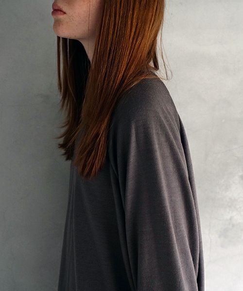 VU / ヴウhome&miles basic long knit [CHARCOAL] ベーシックロングニット vum-kn01