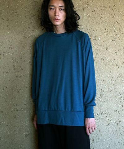 VU<br>ヴウ<br>home&miles  basic long knit [LIGHT BLUE] <br>ベーシックロングニット vum-kn01