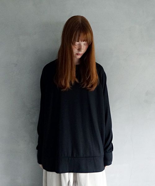  VU / ヴウhome&miles basic long knit [BLACK] ベーシックロングニット vum-kn01