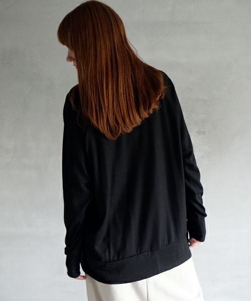  VU / ヴウhome&miles basic long knit [BLACK] ベーシックロングニット vum-kn01