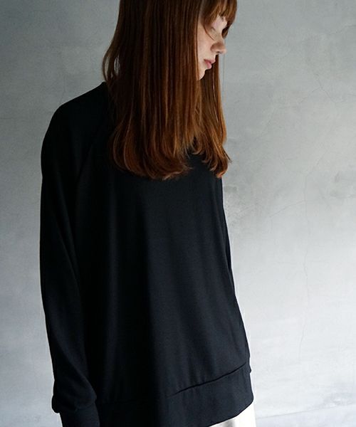  VU / ヴウhome&miles basic long knit [BLACK] ベーシックロングニット vum-kn01