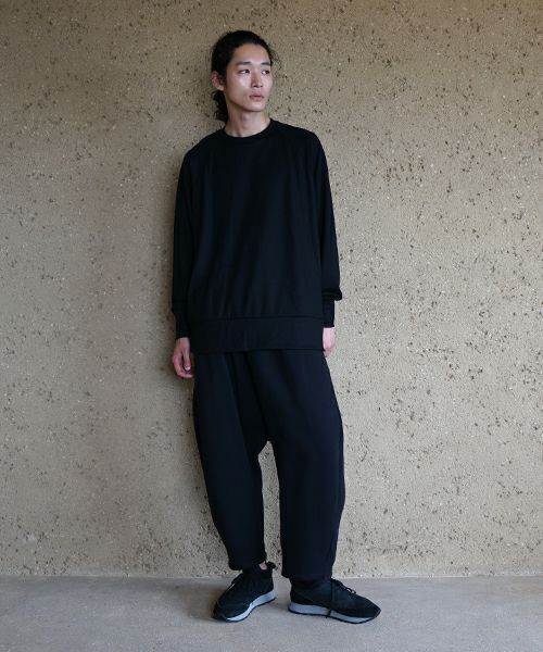  VU / ヴウhome&miles basic long knit [BLACK] ベーシックロングニット vum-kn01