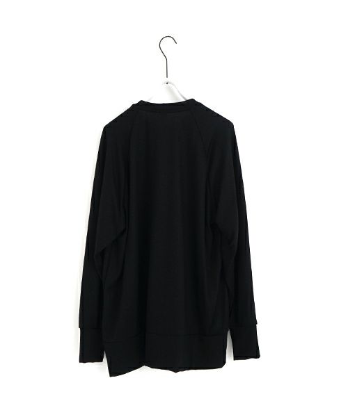  VU / ヴウhome&miles basic long knit [BLACK] ベーシックロングニット vum-kn01