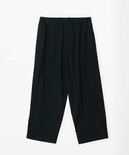 YOKO SAKAMOTO ヨーコサカモト BRUSHED WOOL WIDE PANTS [BLACK]YS 