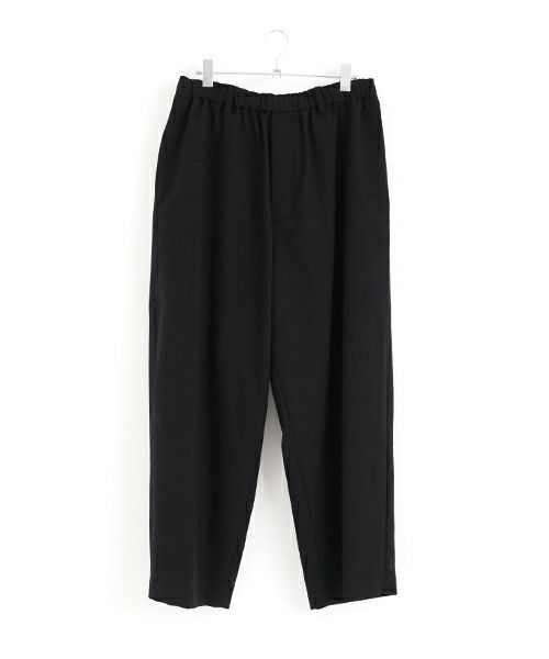  YOKO SAKAMOTOヨーコサカモトBRUSHED WOOL WIDE PANTS [BLACK]YS - 24AW - 36ウールパンツ
