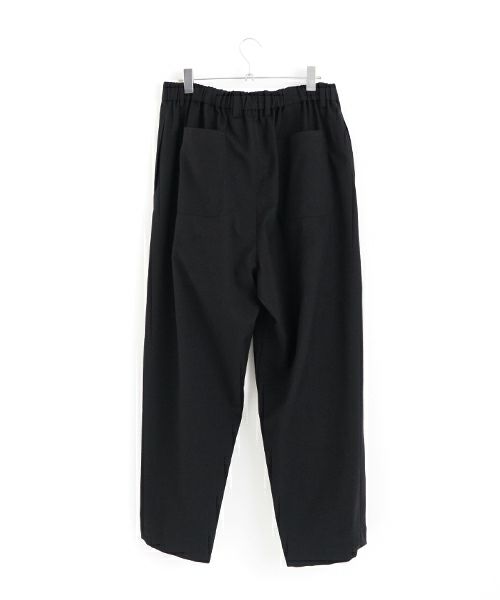  YOKO SAKAMOTOヨーコサカモトBRUSHED WOOL WIDE PANTS [BLACK]YS - 24AW - 36ウールパンツ