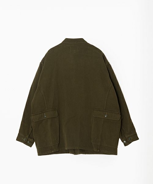 YOKO SAKAMOTOヨーコサカモト WORK STAND COLLAR JACKET [OLIVE] YS - 24AW - 41スタンドカラーワークジャケット