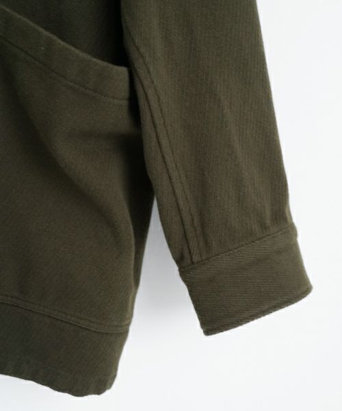 YOKO SAKAMOTOヨーコサカモト WORK STAND COLLAR JACKET [OLIVE] YS - 24AW - 41スタンドカラーワークジャケット