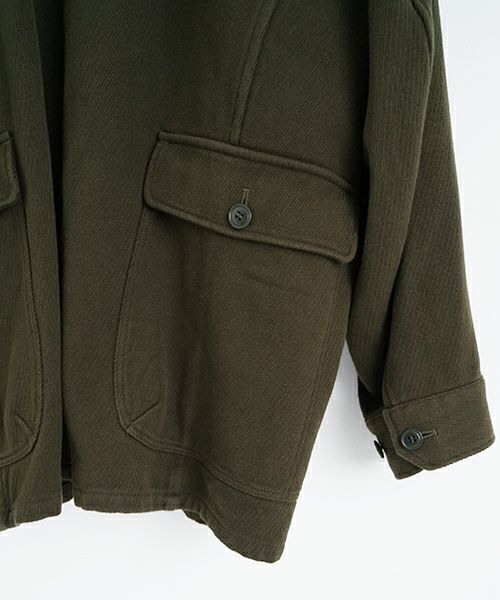 YOKO SAKAMOTO ヨーコサカモト WORK STAND COLLAR JACKET [OLIVE YOKO SAKAMOTO ヨーコサカモト WORK STAND COLLAR JACKET [OLIVE