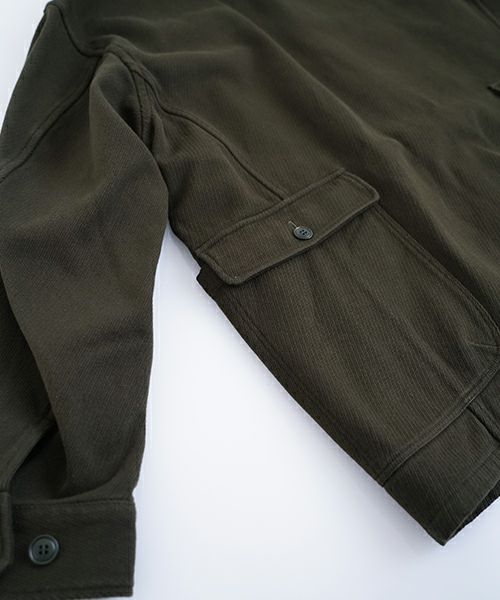 YOKO SAKAMOTOヨーコサカモト WORK STAND COLLAR JACKET [OLIVE] YS - 24AW - 41スタンドカラーワークジャケット