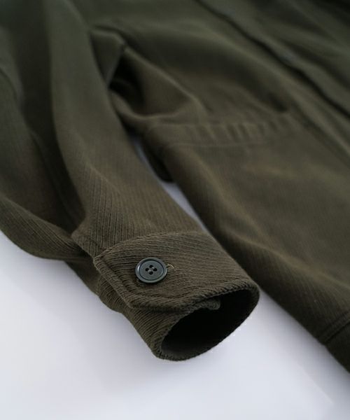 YOKO SAKAMOTOヨーコサカモト WORK STAND COLLAR JACKET [OLIVE] YS - 24AW - 41スタンドカラーワークジャケット