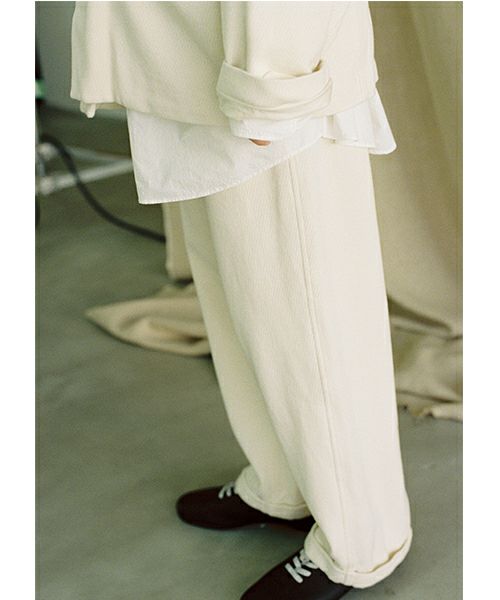 YOKO SAKAMOTOヨーコサカモトWORK TROUSERS [ECRU] YS - 24AW - 43テーパードトラウザー