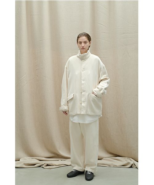 YOKO SAKAMOTOヨーコサカモトWORK TROUSERS [ECRU] YS - 24AW - 43テーパードトラウザー