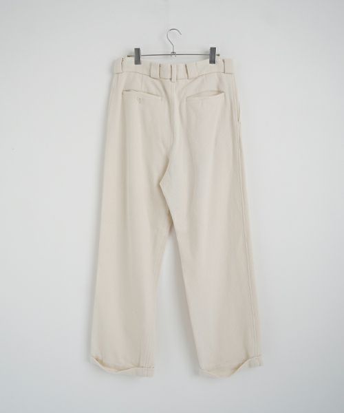 YOKO SAKAMOTOヨーコサカモトWORK TROUSERS [ECRU] YS - 24AW - 43テーパードトラウザー
