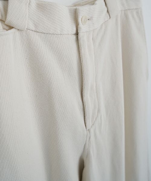 YOKO SAKAMOTOヨーコサカモトWORK TROUSERS [ECRU] YS - 24AW - 43テーパードトラウザー