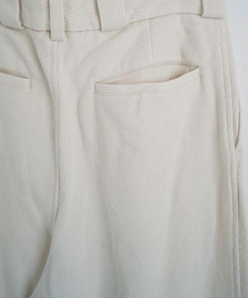 YOKO SAKAMOTOヨーコサカモトWORK TROUSERS [ECRU] YS - 24AW - 43テーパードトラウザー