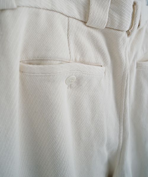 YOKO SAKAMOTOヨーコサカモトWORK TROUSERS [ECRU] YS - 24AW - 43テーパードトラウザー