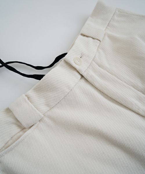 YOKO SAKAMOTOヨーコサカモトWORK TROUSERS [ECRU] YS - 24AW - 43テーパードトラウザー