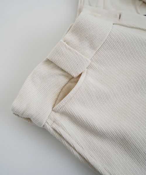 YOKO SAKAMOTOヨーコサカモトWORK TROUSERS [ECRU] YS - 24AW - 43テーパードトラウザー