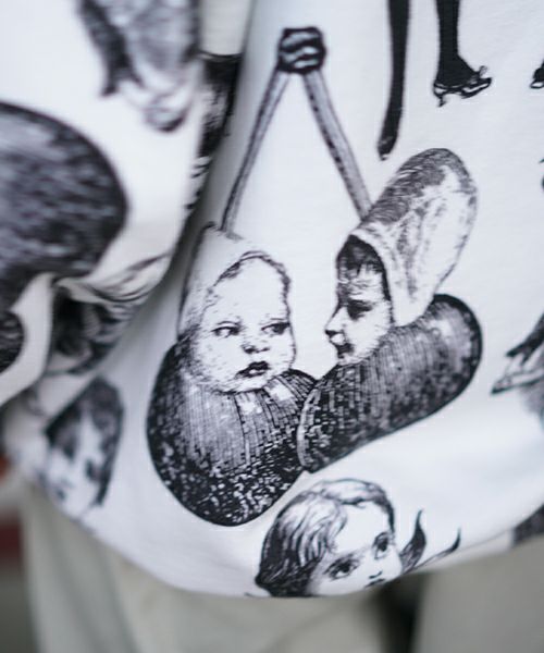 HCAHCUMあちゃちゅむフルーツ女スエット（white)