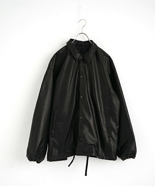 YOKO SAKAMOTOヨーコサカモト LEATHER COACH JACKE [BLACK] YS - 25SS - 02