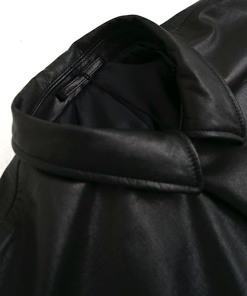 YOKO SAKAMOTOヨーコサカモト LEATHER COACH JACKE [BLACK] YS - 25SS - 02