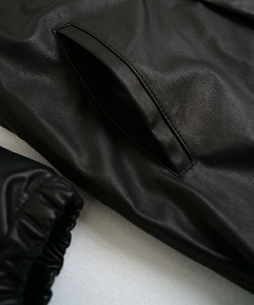 YOKO SAKAMOTOヨーコサカモト LEATHER COACH JACKE [BLACK] YS - 25SS - 02