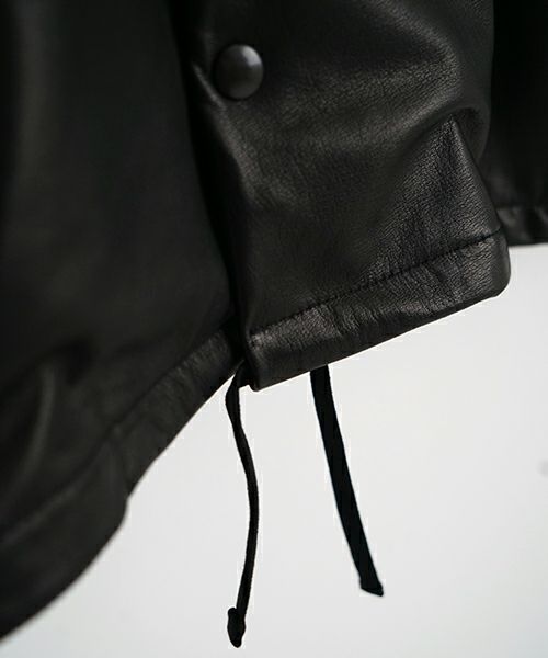 YOKO SAKAMOTOヨーコサカモト LEATHER COACH JACKE [BLACK] YS - 25SS - 02