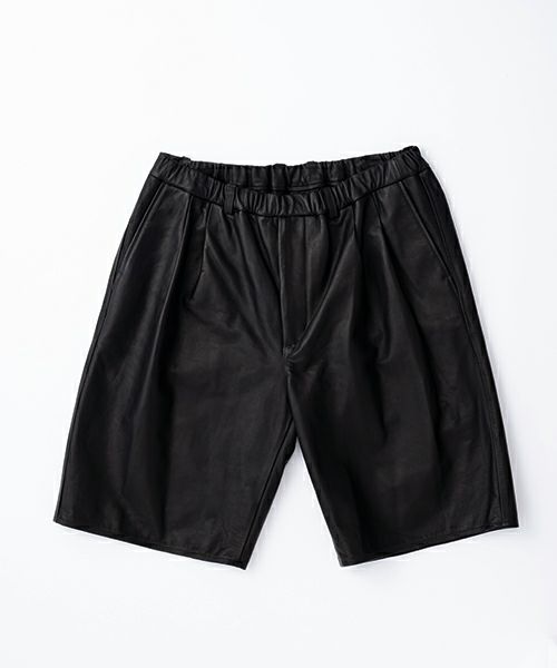 YOKO SAKAMOTOヨーコサカモト DOUBLE PLEATED EASY SHORTS [BLACK] YS - 25SS - 04