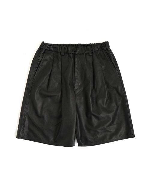 YOKO SAKAMOTOヨーコサカモト DOUBLE PLEATED EASY SHORTS [BLACK] YS - 25SS - 04