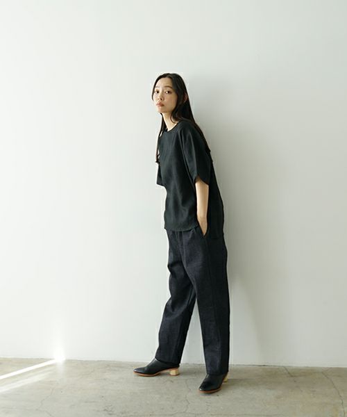 Mochi モチ denim tapered easy pants デニムテーパードパンツ