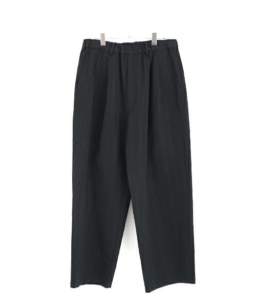  YOKO SAKAMOTOヨーコサカモトDOUBLE PLEATED EASY PANTS [BLACK] YS - 25SS - 42