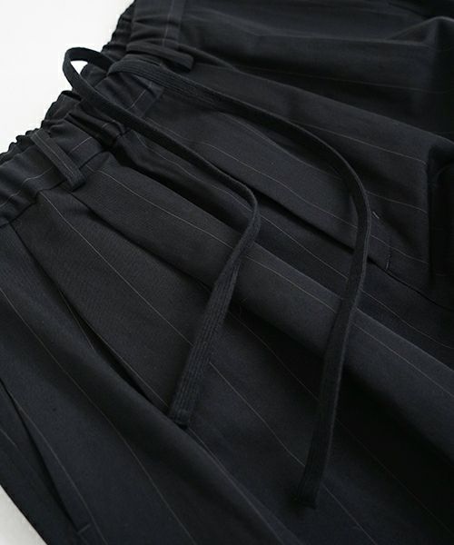  YOKO SAKAMOTOヨーコサカモトDOUBLE PLEATED EASY PANTS [BLACK] YS - 25SS - 42