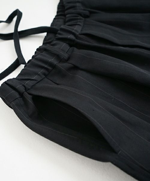  YOKO SAKAMOTOヨーコサカモトDOUBLE PLEATED EASY PANTS [BLACK] YS - 25SS - 42