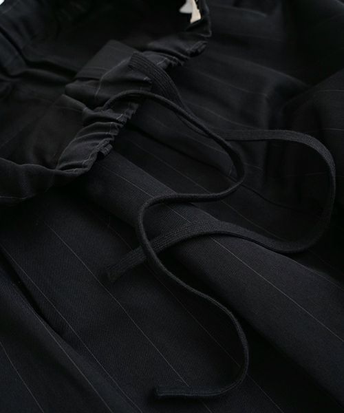  YOKO SAKAMOTOヨーコサカモトDOUBLE PLEATED EASY PANTS [BLACK] YS - 25SS - 42