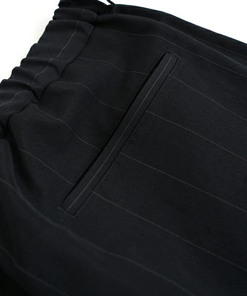  YOKO SAKAMOTOヨーコサカモトDOUBLE PLEATED EASY PANTS [BLACK] YS - 25SS - 42
