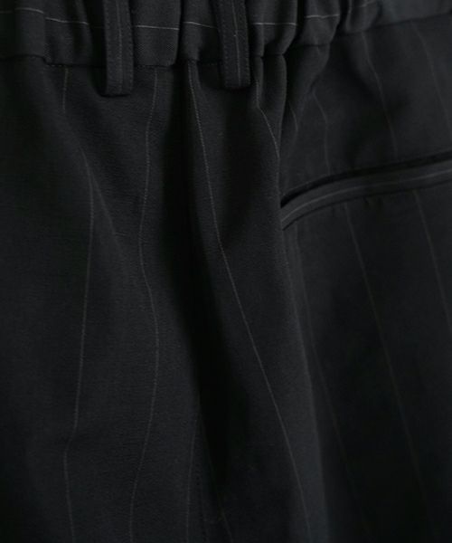  YOKO SAKAMOTOヨーコサカモトDOUBLE PLEATED EASY PANTS [BLACK] YS - 25SS - 42