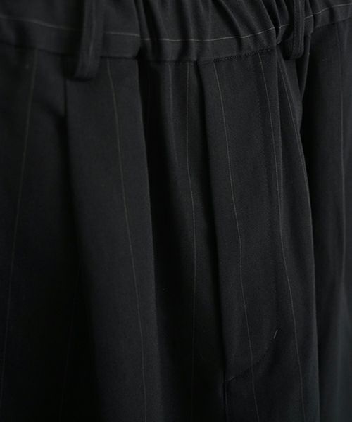  YOKO SAKAMOTOヨーコサカモトDOUBLE PLEATED EASY PANTS [BLACK] YS - 25SS - 42