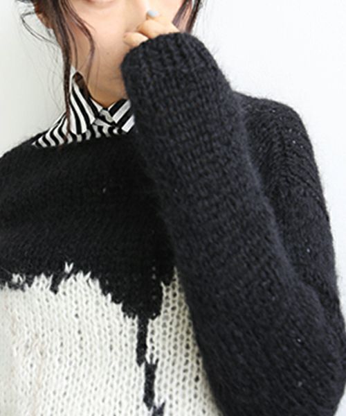 Maiami/マイアミ スワンルニット black